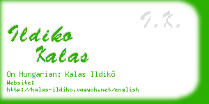 ildiko kalas business card